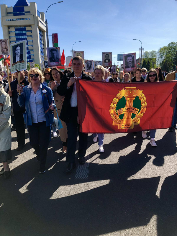 В праздничных мероприятиях по случаю Дня Победы приняли участие адвокаты Беларуси